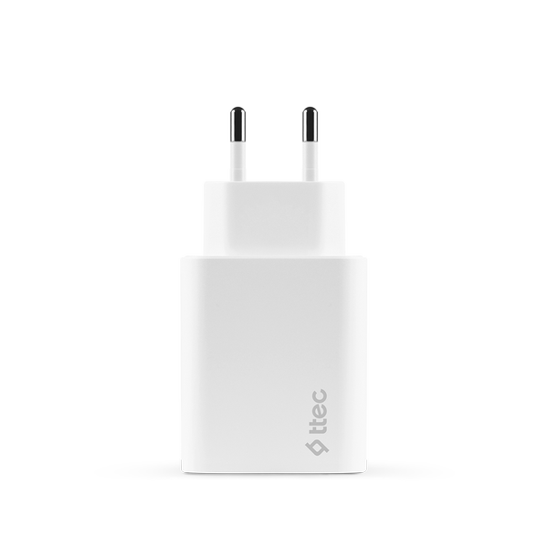 ttec SmartCharger Duo Pro GaN 50W PD Seyahat Hızlı Şarj Aleti USB-C + USB-C