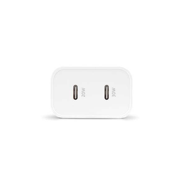 ttec SmartCharger Duo Pro GaN 50W PD Seyahat Hızlı Şarj Aleti USB-C + USB-C