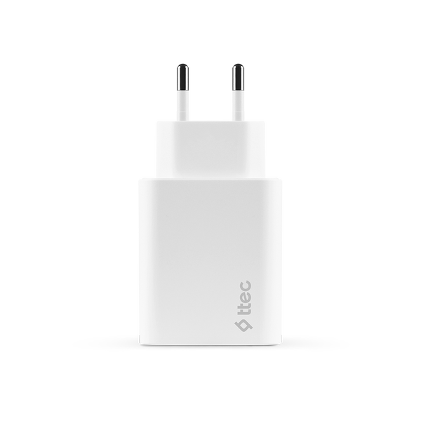 ttec SmartCharger Duo PD 40W Seyahat Hızlı Şarj Aleti USB-C + USB-C