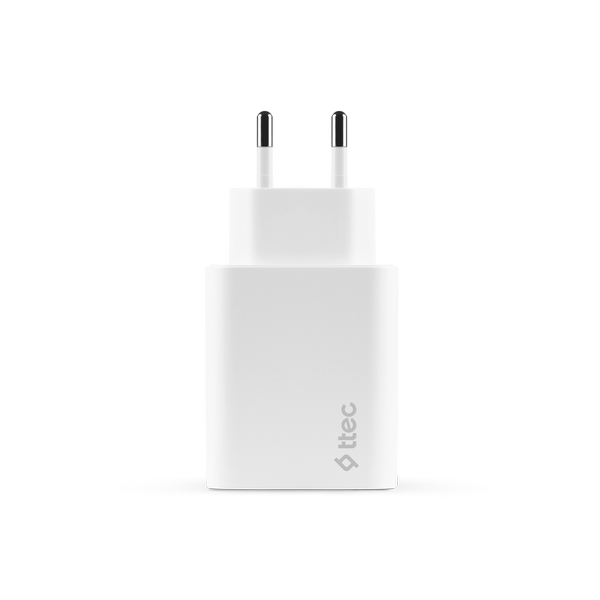 ttec SmartCharger Duo USB-C + USB-A 2.4A Seyahat Şarj Aleti