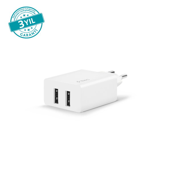 ttec SmartCharger Duo 2.4A Seyahat Şarj Aleti Çift USB
