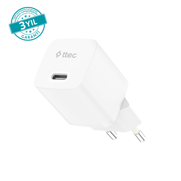 ttec SmartCharger GAN 30W PD USB-C Seyahat Hızlı Şarj Aleti 2SCG30B