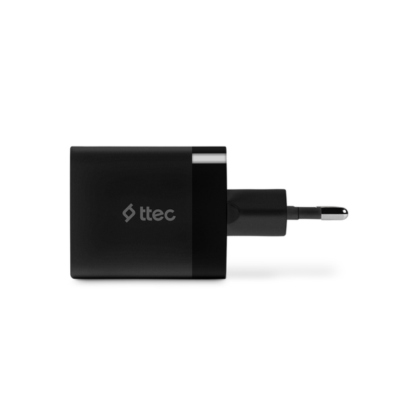 ttec SmartCharger Duo PD 45W Seyahat Hızlı Şarj Aleti USB-C+USB-A