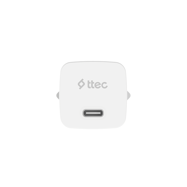 ttec SmartCharger GAN 20W PD Seyahat Hızlı Şarj Aleti + USB-C - Lightning 150cm Kablo