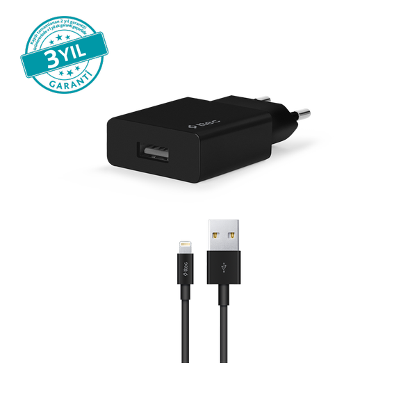 ttec SmartCharger 2.1A Seyahat Şarj Aleti + Lightning Kablo