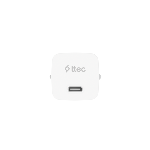 ttec SmartCharger GAN 20W PD Seyahat Hızlı Şarj Aleti + USB-C - USB-C 60W Kablo