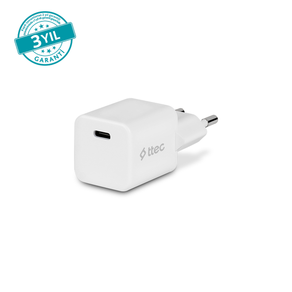 ttec SmartCharger GAN 20W PD Seyahat Hızlı Şarj Aleti