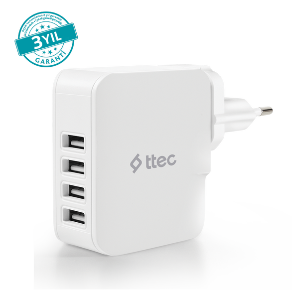ttec Quattro 4 USB li Seyahat Şarj Aleti