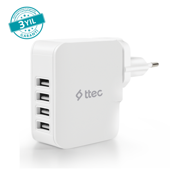 ttec Quattro 4 USB li Seyahat Şarj Aleti