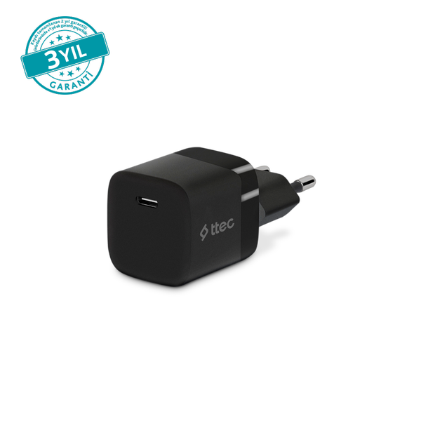 ttec SmartCharger GAN 30W PD USB-C Seyahat Hızlı Şarj Aleti
