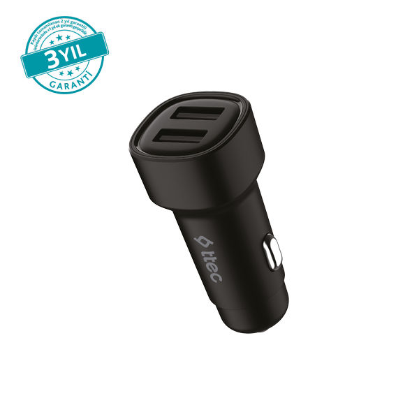 ttec SmartCharger Duo 3.1A Araç Şarj Aleti Çift USB.