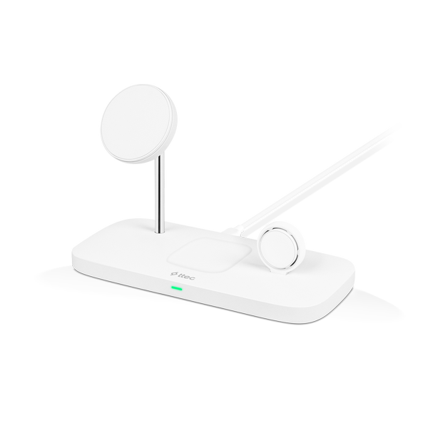ttec AirCharger Trio Up MagSafe Uyumlu 3ü 1 Arada iPhone + Apple Watch + AirPods Kablosuz Şarj Standı