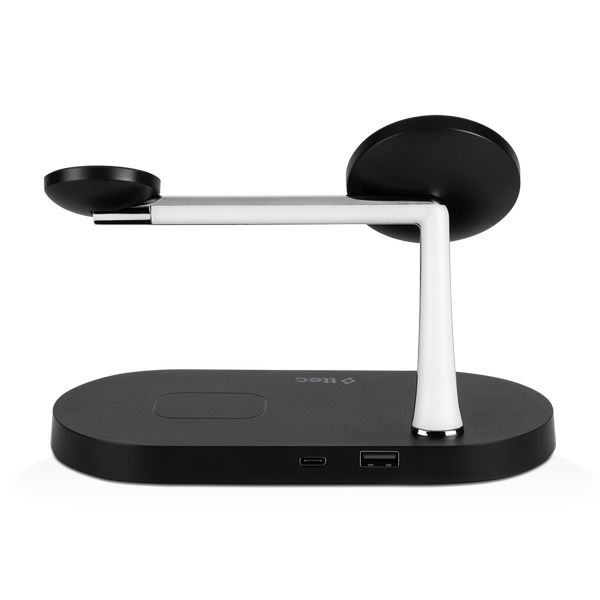 ttec AirCharger Quattro M MagSafe Uyumlu 4ü1 Arada iPhone + Apple Watch + AirPods LED Aydınlatmalı Kablosuz Şarj Standı