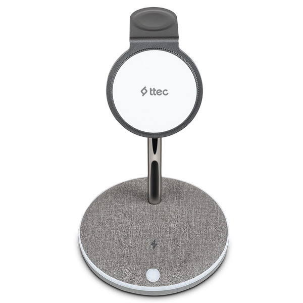 ttec AirCharger Trio M MagSafe Uyumlu 3’ü 1 Arada iPhone + Apple Watch + AirPods Kablosuz Şarj Standı