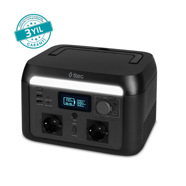 ttec PowerMax Pro 600W Taşınabilir Güç İstasyonu