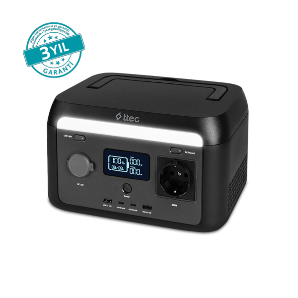 ttec PowerMax 300W Taşınabilir Güç İstasyonu