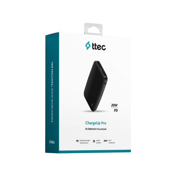 ttec ChargeUp Pro 10.000mAh PD 20W Taşınabilir Hızlı Şarj Aleti / Powerbank
