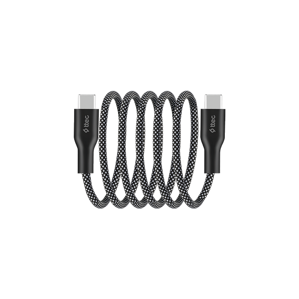 ttec USB-C - USB-C Mıknatıslı 100cm 60W Örgü Hızlı Şarj Kablosu