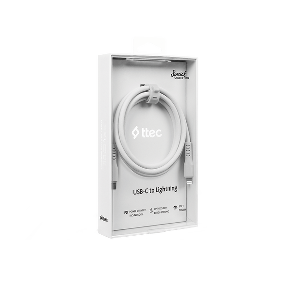 ttec USB-C - Lightning Hızlı Şarj Kablosu 120cm