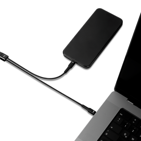 ttec AlumiCable Duo USB-C – USB-C + Lightning 100W 150cm Hızlı Şarj Kablosu