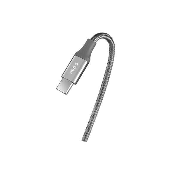 ttec AlumiCable USB-C - USB-C 30cm 60W PD/QC Hızlı Şarj/Data Kablosu Uzay Grisi