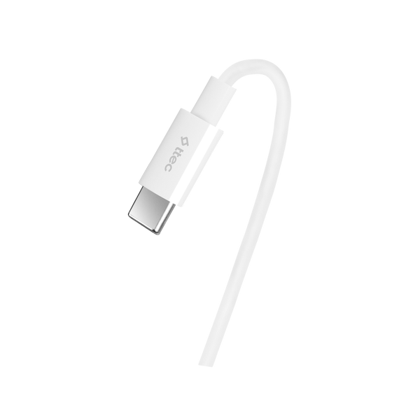 ttec USB-C - USB-C 200cm 60W PD/QC Hızlı Şarj/Data Kablosu Beyaz