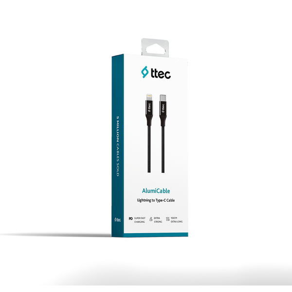 ttec AlumiCable USB-C - Lightning Hızlı Şarj Kablosu 150cm