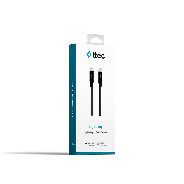 ttec USB-C - Lightning Hızlı Şarj Kablosu 150cm